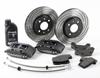 Front competition brake disc kit. Comprises: n.2 ventilated discs 257 x 20mm, n.2 racing calipers, racing pads, brake lines and mounting brackets.